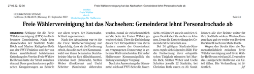 Stimme 27.09.2022